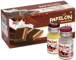 PAPILON Homemade Chocolate Flavours pack of 10 Mixed Fruit Liquid Food Essence