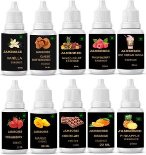 JAMBOREE Combo Strawberry|Pineapple|Mix Fruit|Mango|Orange|Chocolate|IceCream|Raspberry| Vanilla Liquid Food Essence
