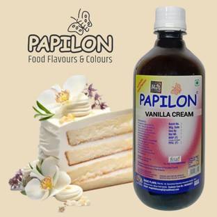 PAPILON CONCENTRATED VANILLA CREAM FLAVOUR 500ML Vanilla Liquid Food Essence