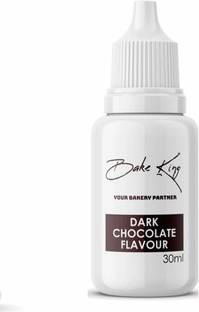Bake King Dark Chocolate Flavour 30ml Essence for Baking Cakes, Jams, Jelies, Cookies, Ice Creams, Shrebats and Puddings Essence for Cake Making (Dark Chocolate Flavour 30ml) Chocolate Liquid Food Essence