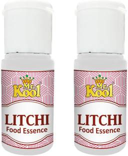 Mr.Kool Liquid Food Essence Litchi 20ml for baking Cake. Pack of 2 Combo. Lychee Liquid Food Essence