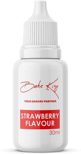 Bake King Strawberry Food Essence 30ml for Baking Cakes, Jams | Jelies and Ice Cream Strawberry Liquid Food Essence