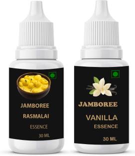 JAMBOREE Vanilla & Rasmalai Food Essence for Cakes, Jams, Jelies, Cookies, Ice-Cream Pineapple Liquid Food Essence