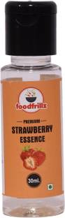 foodfrillz Strawberry essence for baking cake 30 ml, Essence for cakes, cookies, ice creams, sweets Strawberry Liquid Food Essence