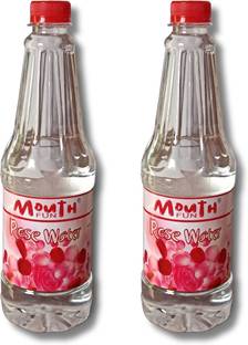 Mouthfun Rose Water (Gulab Jal) 650 ml Pack of 2| Pure and Natural Rose water | Rose Liquid Food Essence