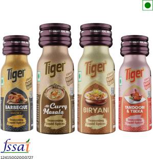 TIGER Combo Curry Masala, Biryani, Barbeque, Tandoori & Tikka Meat Masala Liquid Food Essence