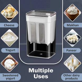 BLUEHERBS Yoghurt Maker Strainer with Fine Mesh Bag & Lid for Thick Greek Yogurt Yogurt Maker