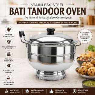 Narayani Enterprises Multipurpose Modern Convenience – All-in-One Bati Tandoor Oven, Gas Tandoor Food ...