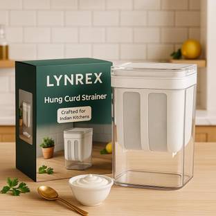 BVM Stainless Steel Curd Strainer Box with BPA-Free Lid Kitchen Accessories Items Yogurt Maker