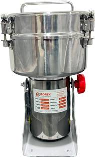 gorek technologies 3000W Masala/spices Grinder Machine with Capacity 2000g Swing type Machine 1800 W F...