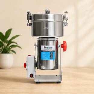 Shreesto Heavy Duty Commercial Mixer Grinder 2900W | 500g Stainless Steel Food Processor 1800 W Food P...