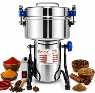 gorek technologies Masala Grinder Machine | 3000g Capacity | 3000W Vertical Pulverizer | High-Speed 22...