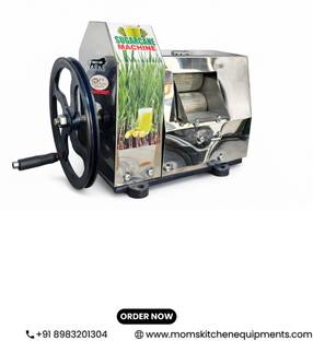 Mom Kitchan Hand Operater Sugarcane Juice Machine Heavy Duty s.s.Body 400 W Food Processor