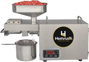Hemrudh HR-08 Automatic Oil Expeller Machine, 304 S.S., 800W, 5-8 Kg/Hr 800 W Food Processor