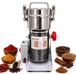 gorek technologies GT-PG-300S - 1500W Masala/Spices Grinder Machine with Capacity 300g 1000 W Food Pro...