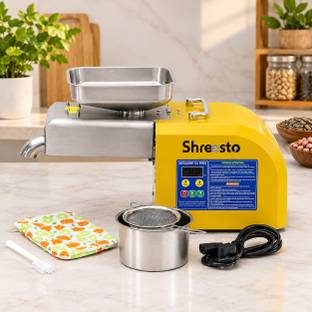 Shreesto Automatic Oil Press Machine for Home, Multi Seed Oil Extractor, 1100W 1000 W Food Processor