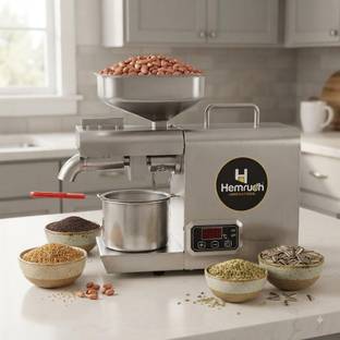 Hemrudh Stainless Steel Automatic Oil Expeller Machine, Cold Press, 600W HR06 220 W Food Processor