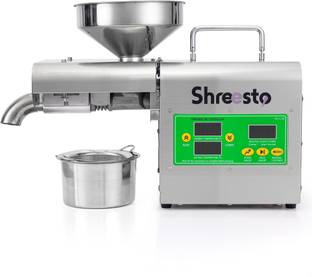 Shreesto 800W Intelligent Oil Press – All-in-One Home Cold & Hot Press Oil Extractor | 800 W Food Proc...