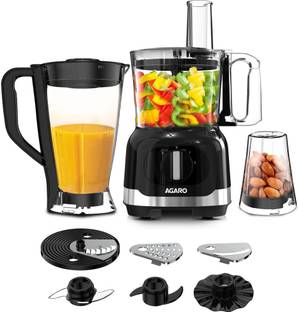 AGARO Grand Food Processor, Multi functional, Dicing, Shredding, 1000 W Food Processor