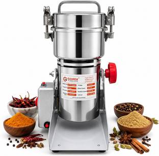gorek technologies 3000W Masala/spices Grinder Machine with Capacity 2000g Swing type Machine 1800 W F...