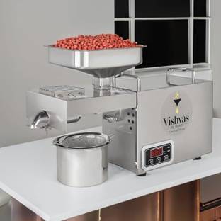 Vishvas Oil Maker Vishvas VI-582TC Oil Maker Machine Cold Press Oil Extractor for Home Use 600 W Food ...