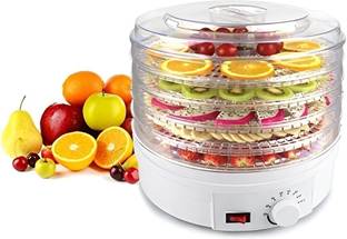 Krupaksh Stackable Electric Food Saver 5 BPA-Free Trays | Fruit & Vegetable Dryer 350 W Food Processor