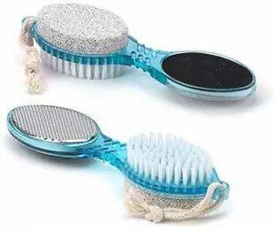 FIRSTLY Pedicure&Manicure Paddle Brush ,Cleanse,Scrub,File and Buff