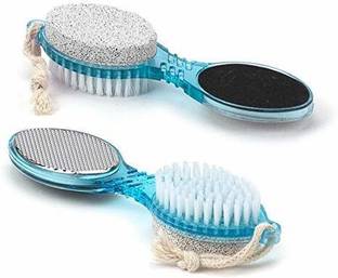 MAYANKK 4in1MultiUse Pedicure&Manicure Paddle Brush ,Cleanse,Scrub,File & Buff pack of 5