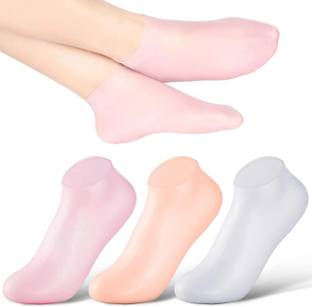 TRK IMPEX Now Season Socks ideas 2024 Women Moisturizing Ankle Silicone Gel Spa Socks