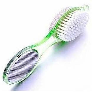 Resolute 4 In 1 Foot Pedicure Brush, Pumice Stone, Scrubber & File For Soft Care