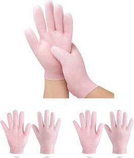 ZUVILLICA Moisturizing Glove Socks Set, Silicone Gel Spa Socks For Dry Cracked Skin