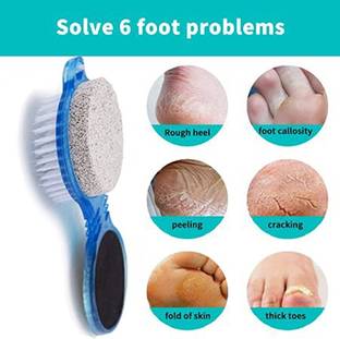 KAIASHA 4 In 1 Foot File With Pedicure And Manicure Brush Multi Use