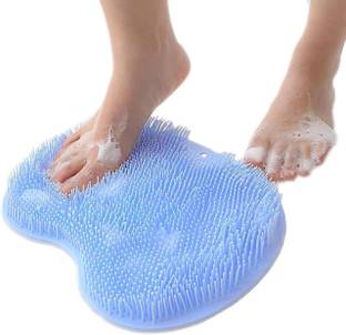 SIMESTICH Silicone Shower Foot Scrubber Mat with Suction Cups for Cleaning & Massage