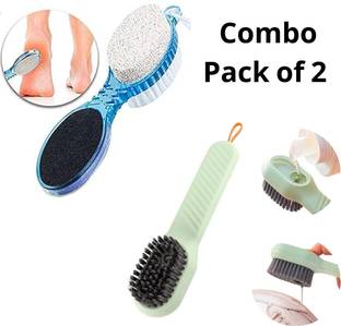 Sai pre Fab 4-in-1 Foot Scrubber & Shoe Cleaning Brush Combo pack of 2