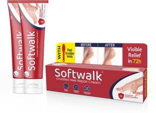 Softwalk Cracked Heel Repair Cream|Moisturize,Nourish,Hydrate-Dry Feet|Fight Bacteria|25g