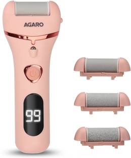 AGARO Callus Remover with 3 Interchangeable Head Rollers, Pedicure Device, 2 Speed