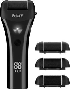 Frizty Foot Callus Remover Electric Rechargeable with 3 Roller Heads 3 Speeds