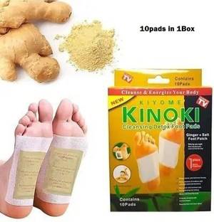 KIYO Kinoki Detox Foot Care Pads Natural Cleansing Patch for Toxin Removal (10 pcs)