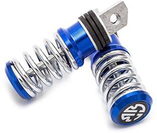 STAR SHINE Spring Style Blue Metal Motorcycle Footrest / Footpeg Bike and Bullet metalic foot-rest-Blue-1pair Foot Rest