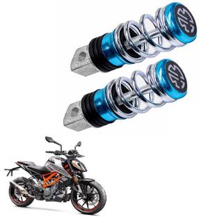Miwings Stainless Universal Bike 09 Foot Rest pad Blue(Set of 2) Foot Rest