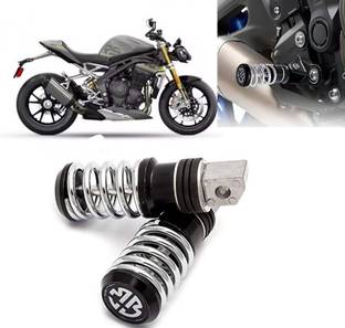 AUTO PEARL Spring Coiled Foot Rest Black Set of 2 for Speed Triple ABS BS6 Foot Rest