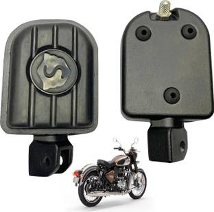 Dhe Best Heavy Duty Bike Front Foot Rest Left & Right Black For Reborn 350&Meteor 350. Foot Rest
