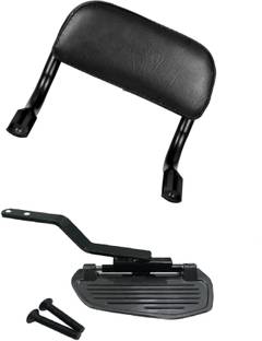 DAZZRIDE New High & Heavy Quality Ola Electric S1 & S1 Pro Combo Back Rest & Foot Rest