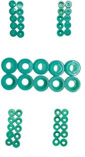 Vikas Enterprises 10pc-Laparoscopic Trocar Rubber Washer 3mm/5mm/7mm/10mm/12mm Forceps Jar
