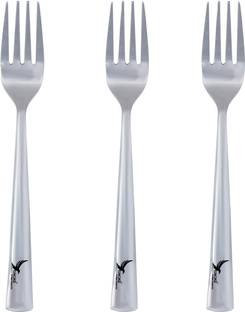 SNOKE SNOKE® Stainless steel dinner/table forks , pack of 3 Stainless Steel Fruit Fork, Salad Fork, Serving Fork, Dinner Fork Set