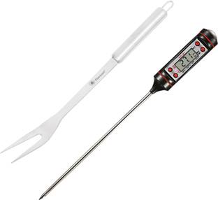 flareon combo Pitchfork Thermometer Stainless Steel Roast Fork