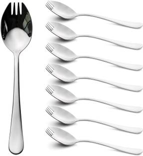 Haniza 8 Stainless Steel Spork Spoons Stainless Steel Spork Set
