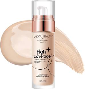 Lakyou Beauty High coverage, weightless matte effect long lasting, shade-03 natural beige Foundation