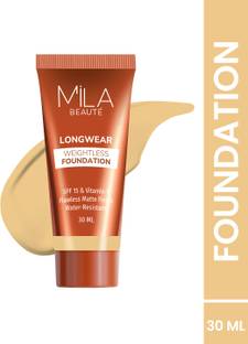 MILA BEAUTÉ Long Wear Weightless Foundation Flawless Matte Finish With SPF15, Foundation