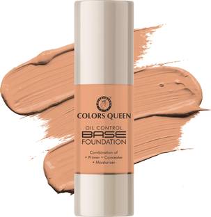 COLORS QUEEN Oil Control Base Foundation, Combination of Primer, Concealer & Moisturizer Foundation